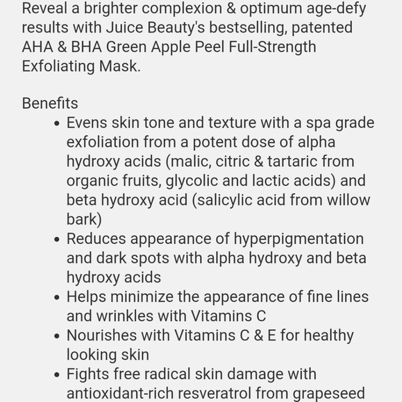 🍓5 for $20 - Green Apple Peel Full Strength Exfoliating Mask - Picture 7 of 11